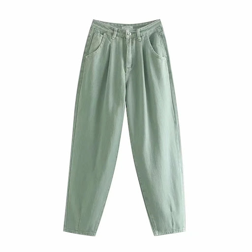 Title 2, High Waist Cargo Jeans Womens Trousers Comfort...