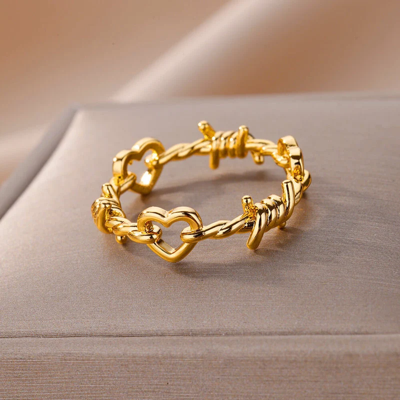 Neuer Damenring mit Dornen-Hohlmuster für den Zeigefinger Modischer Schmuck für Frauen Perfekt für einen stilvollen Auftritt