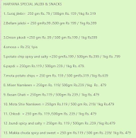 Haryana Special  Jalebi & Snacks  @Fec menu 1