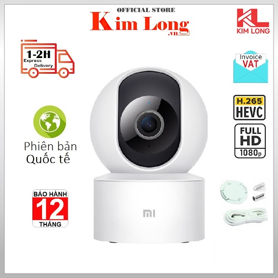 [Năm 2022, H265] Camera Xiaomi 1080P Full Hd Xoay 360 Mi Home Security, Quốc Tế - Bảo Hành 12 Tháng Chính Hãng