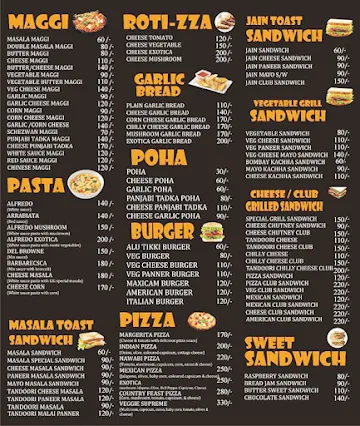 Lig Maggi & Pasta menu 