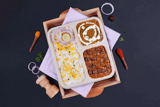 Punjabi Thali - Chole, Dal Makhani & Chawal