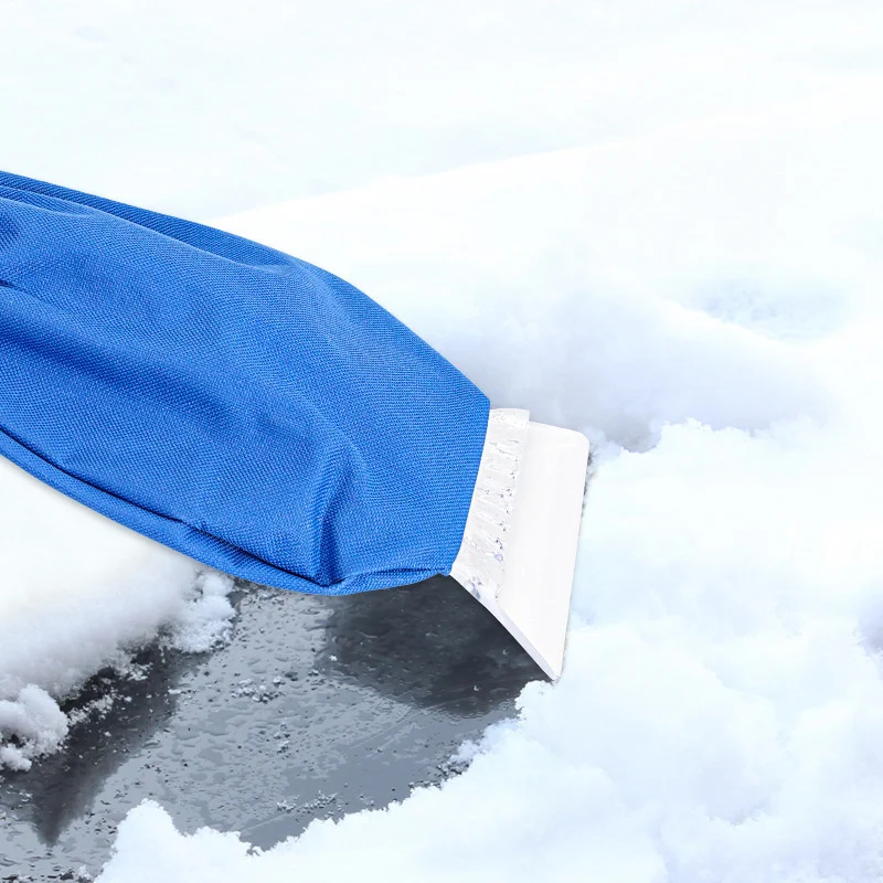 Pá multifuncional para neve e gelo de carro. Remove neve e gelo rapidamente, ideal para limpeza do para-brisa e carroceria, essencial no inverno.