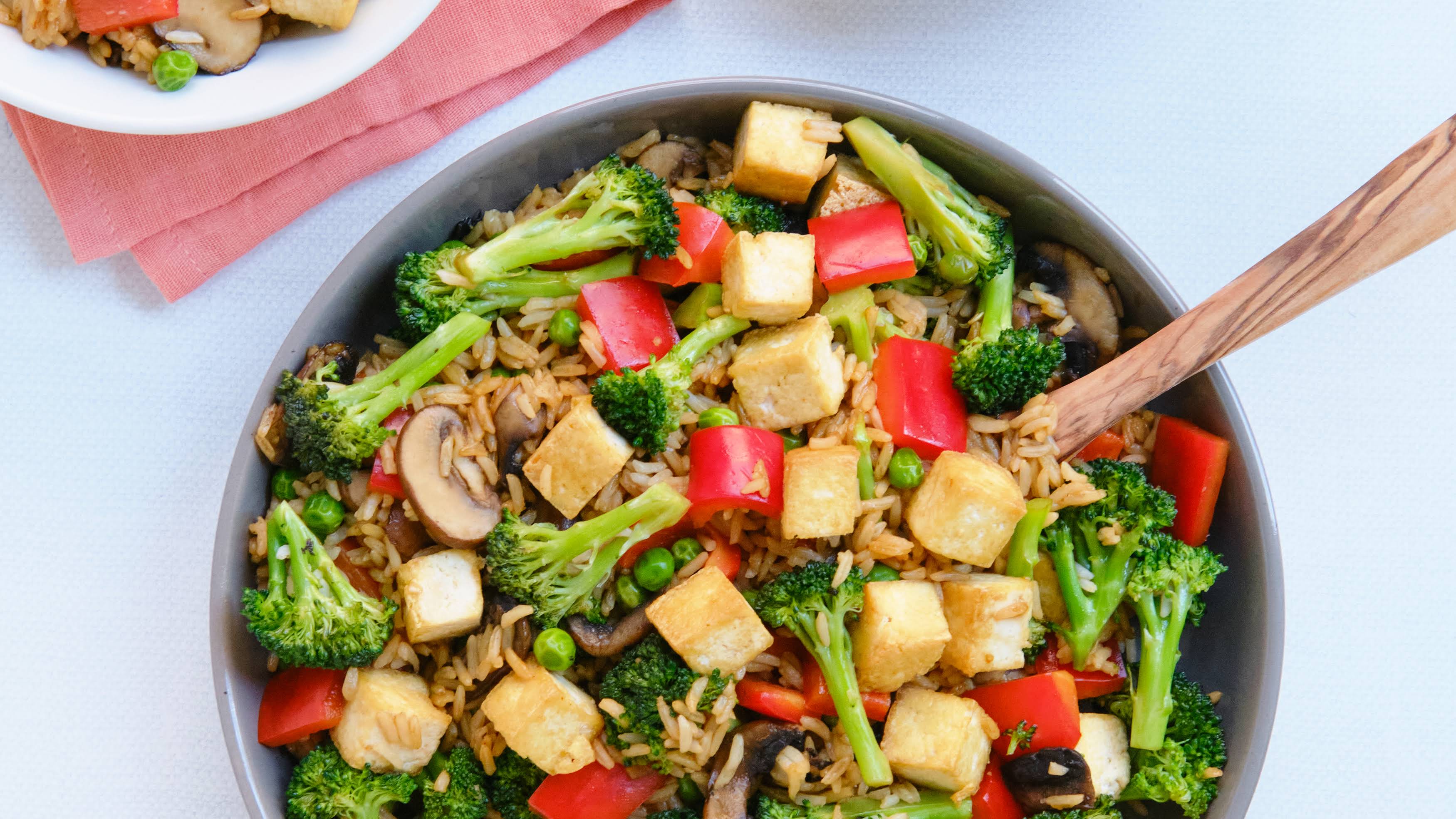 Bento bowl with sesame tofu - Lazy Cat Kitchen