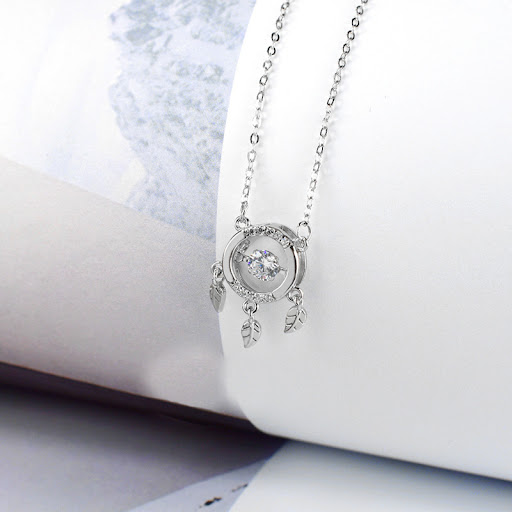 Title 4, S925 Sterling Silver Smart Dreamcatcher Necklac...