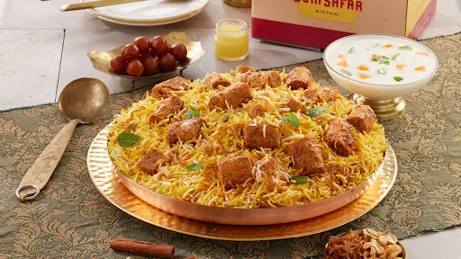 Mutton Seekh Dum Biryani (Serves 4-5)