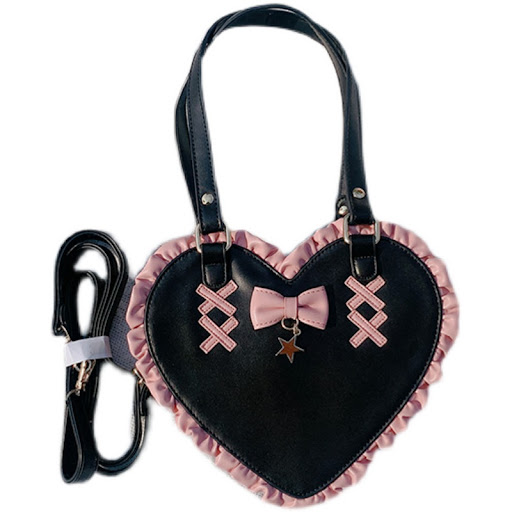 Title 1, Womens Cross Heart Knot Love Shape Crossbody S...