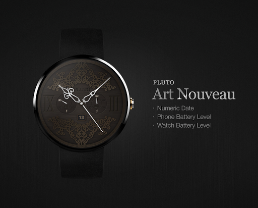 Art Nouveau watchface by Pluto