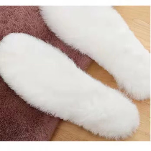 Title 6, Thick Rabbit Fur Winter Warm Insole for cozy an...