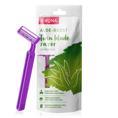 Sirona Shaving Razor For Women With Aloe Boost 1s