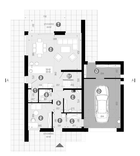 New House 758 G1 - Rzut parteru