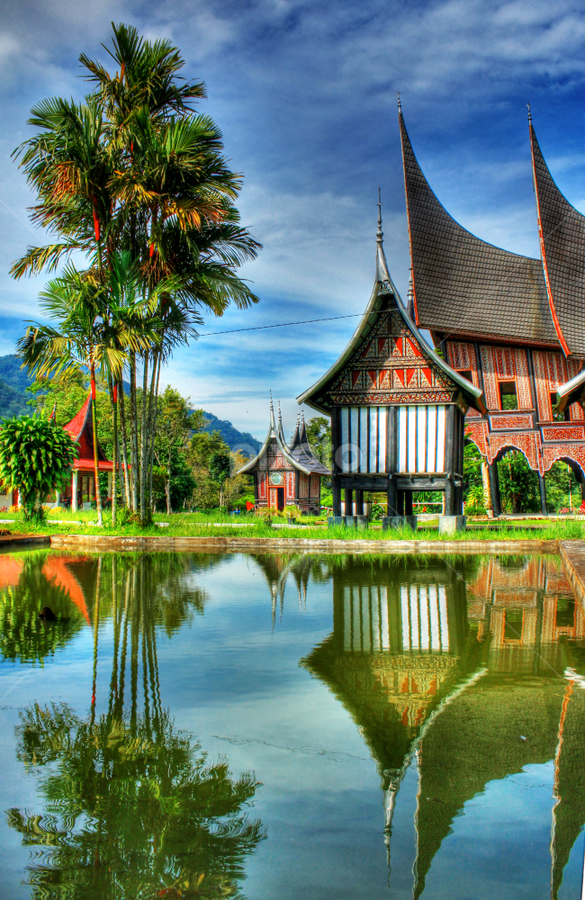 Download Gambar  Rumah  Adat Minang  Gambar  Hitam HD