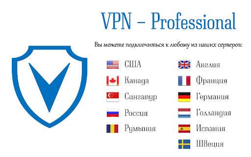 VPN Professional - Бесплатный и Безопасный ВПН Прокси для Гугл Хром