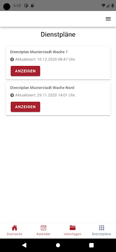 Screenshot FWEL Gruppe