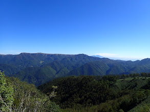 中央奥の浅間山がよく見える