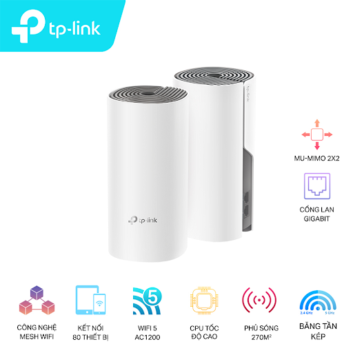 Thiết bị mạng Mesh TPLink Deco M4 (2 Pack)