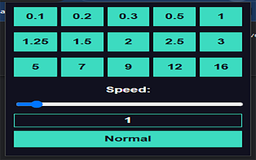Simple Video Speed Controller