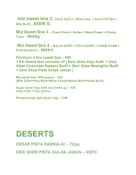 Sindhi Sweets & Confectioners menu 6