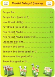 Habibi Falafel menu 4