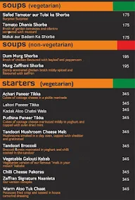 Zaffran menu 1