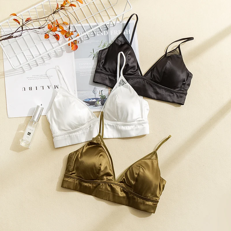 Title 8, Soutien-gorge en soie sans armatures, lingerie ...