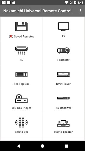 Screenshot Nakamichi Remote Control
