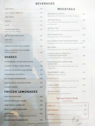 Cream Centre menu 1