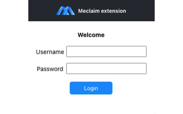 Meclaim chrome extension