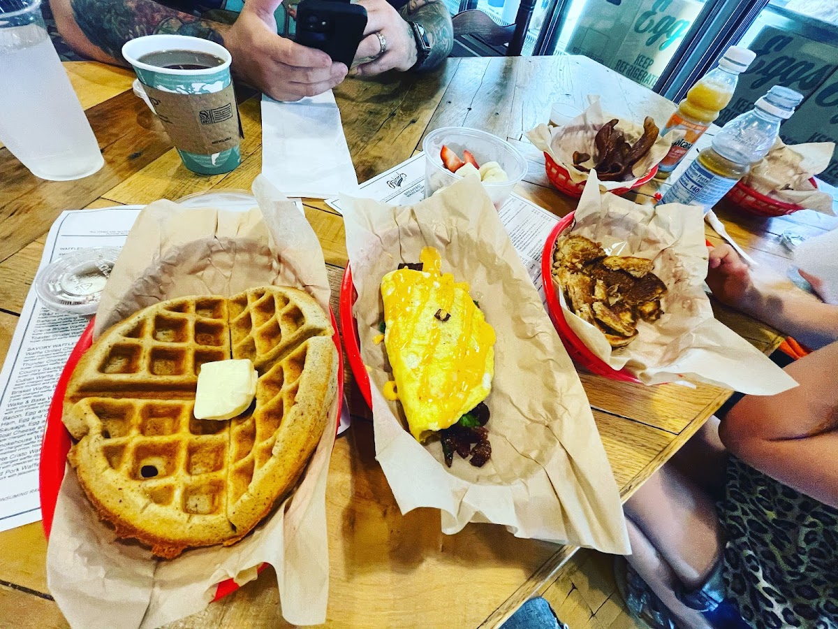 Gluten-Free Waffles at Bedrock Eats and Sweets