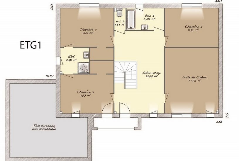  Vente Terrain + Maison - Terrain : 900m² - Maison : 242m² à Servaville-Salmonville (76116) 