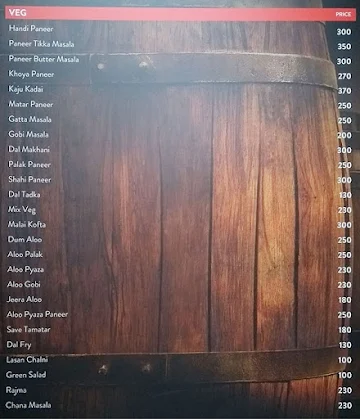 Jolo Bar menu 