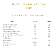 Miso - The Asian Kitchen menu 5