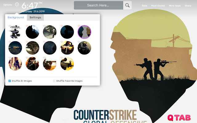 Counter Strike CS GO Wallpapers New Tab