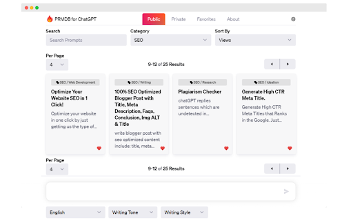 PRMDB - Prompts Database for ChatGPT