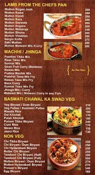 The Village - Hotel Jai Malhar menu 1