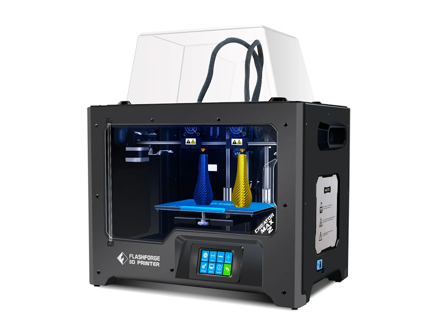 FlashForge Creator MAX 2 Independent Dual Extrusion 3D Printer - Matte  Black