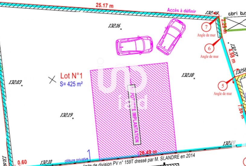  Vente Terrain à bâtir - 425m² à Aulnoy (77120) 