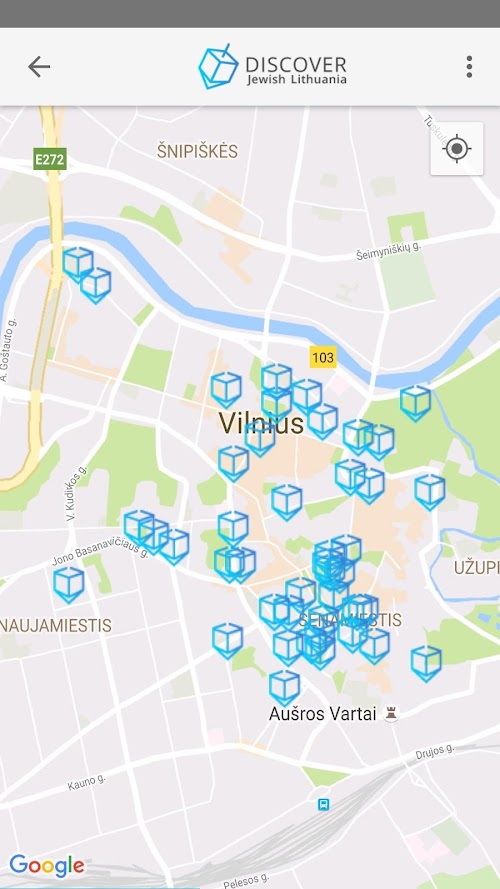 Android application Discover Jewish Lithuania screenshort