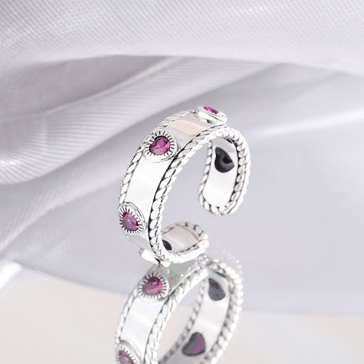 Title 2, Mobile Castle 925 Silver Adjustable Rings for M...
