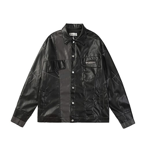 Title 11, Niche Asymmetric Stitching Contrast Color Leath...