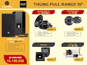 Thùng Loa Full Đơn 4 Tấc Nm - 115, Ne1540Ml - 8, Pa - 72B, Họng 6022, Cr - 115X