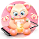 Pink Cartoon Teddy Bear Theme icon