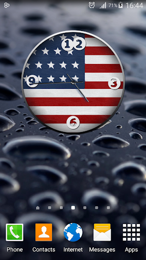 USA Analog Clock Widget