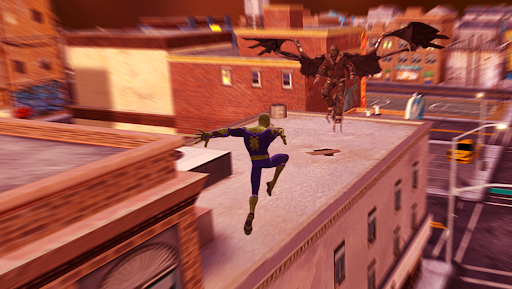 Screenshot Spider rope flying hero