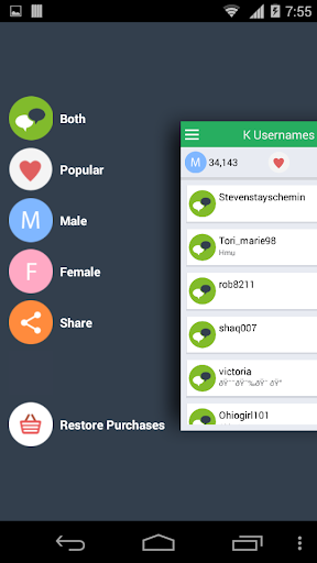 K Usernames For Kik Messenger