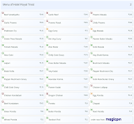 Hotel Royal Treat menu 2