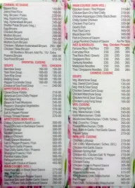 The Shelter menu 7