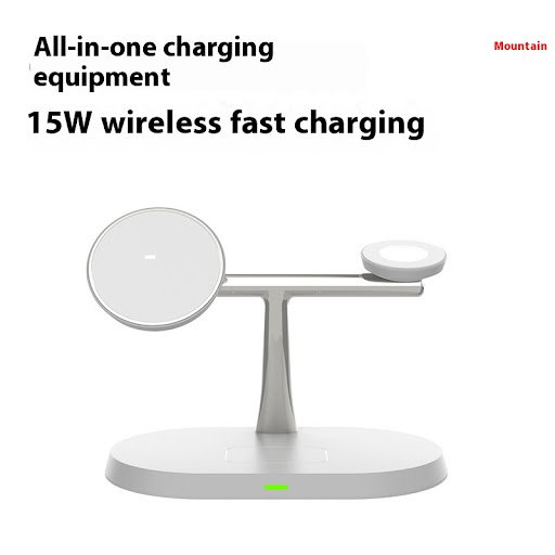 Title 5, Three-in-one Magnetic Wireless Charger Charge y...