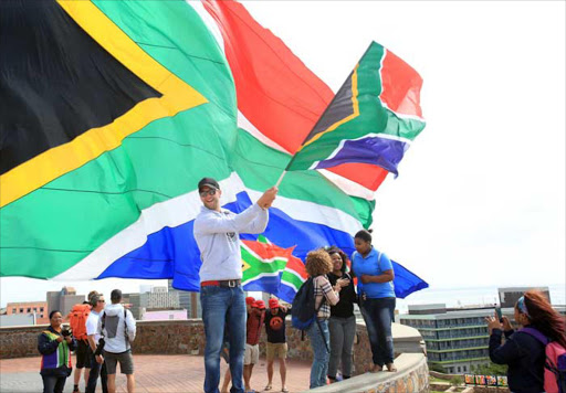 Organizer of the 2016 National Braai Tour Jan Braai waving at the one of the stops in Port Elizabeth Picture: Sino Majangaza