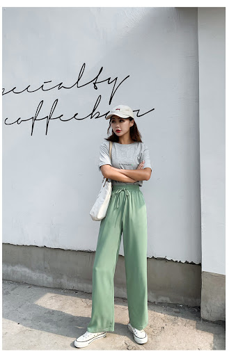 Title 8, Womens Chiffon Thin Straight Long Pants. Light...